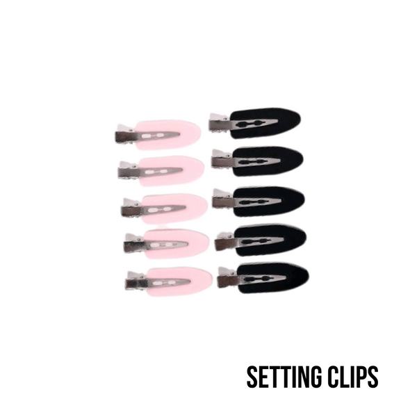 SETTING CLIPS PINK + BLACK